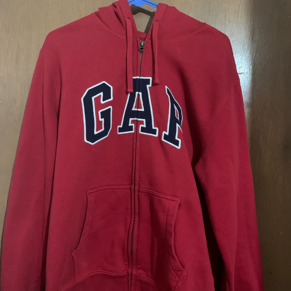 Red GAP hoodie. Large